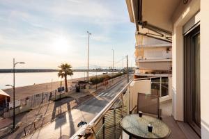 Balkón alebo terasa v ubytovaní Georgia seaview apartments Α2