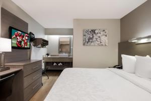 Postel nebo postele na pokoji v ubytování Red Roof Inn PLUS+ Chicago - Naperville