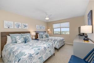 New to rentals and newly re-decorated - 605 Brighton Kingston Plantation condo客房内的一张或多张床位