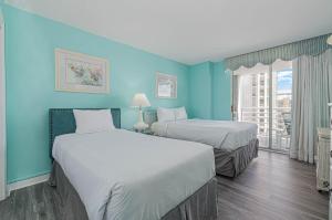 1508 North Hampton Kingston Plantation condo客房内的一张或多张床位