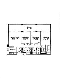 1508 North Hampton Kingston Plantation condo平面图