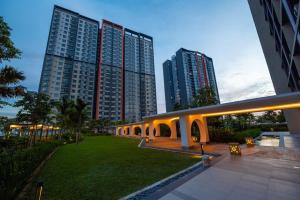 a view of a building in a city with tall buildings at Wallaway2stay Gravit8 Andaman Klang 2 Queen Room in Klang