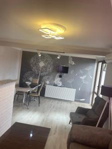 Χώρος καθιστικού στο Hotel Chaika