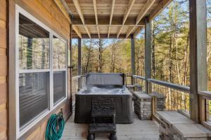 Balkón nebo terasa v ubytování Stepping Stone cabin + 29 fotografií