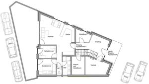 Půdorys ubytování Veranda Appartement No.1