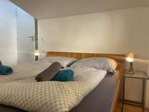 Llit o llits en una habitació de Tuxie Haus