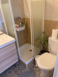 Kúpeľňa v ubytovaní Appartement 1 chambre proximité Port de commerce et Gare SNCF