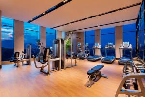 Fitness centrum a/nebo fitness zařízení v ubytování Wanda Realm Guangzhou Zengcheng