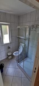 Koupelna v ubytování Fonyód Camping & Apartman