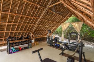 Fitness centrum a/nebo fitness zařízení v ubytování Alma Boutique Hotel