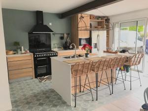 Kjøkken eller kjøkkenkrok på Ty Breizh