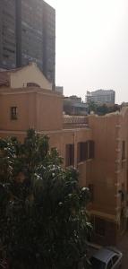 vistas a una ciudad con edificios y un árbol en Luxury studio, central location, very secure, en El Cairo