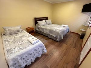 Postel nebo postele na pokoji v ubytování Hotel Restaurante Aconcagua