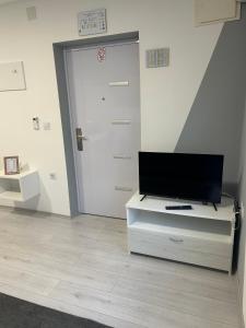 Televízia a/alebo spoločenská miestnosť v ubytovaní Apartmani "Stari Grad - Samobor"
