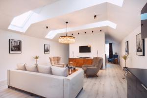Μια τηλεόραση ή/και κέντρο ψυχαγωγίας στο Loft Suite im modernen Style in Schärding
