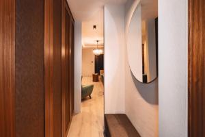 Ένα ή περισσότερα κρεβάτια σε δωμάτιο στο Loft Suite im modernen Style in Schärding