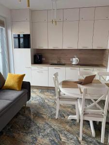 Kuchyňa alebo kuchynka v ubytovaní Apartament ZŁOTE TARASY