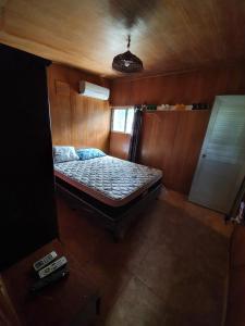 Postel nebo postele na pokoji v ubytování cabañas las garzas 1