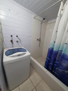 Koupelna v ubytování cabañas las garzas 1