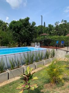 Swimming pool sa o malapit sa Acogedora cabaña, naturaleza, familia - NUEVA - ANAPOIMA