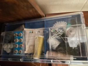 a plastic container filled with different types of items at Vivienda Ubuntu in Los Llanos de Aridane