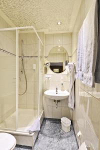 Koupelna v ubytování Hotel Haus Kleimann-Reuer