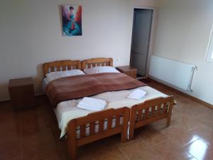 Letto o letti in una camera di Nika Inn Kobuleti