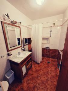 Koupelna v ubytování Apartments Nada