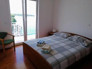 Postel nebo postele na pokoji v ubytování Apartmani Tepli Bok + 37 fotografií