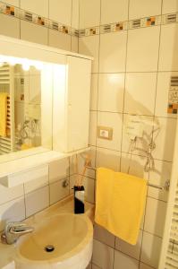 Koupelna v ubytování Hotel Karin