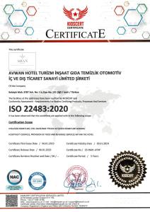 Certifikát, hodnocení, plakát nebo jiný dokument vystavený v ubytování Avwan Hotel Çiğli
