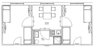 The floor plan of SITE.INN Wien