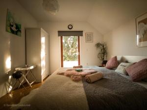 Voodi või voodid majutusasutuse Panorama Glamping Visole toas