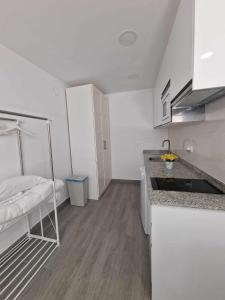 Kuchyňa alebo kuchynka v ubytovaní Balneario Pedregalejo Loft B
