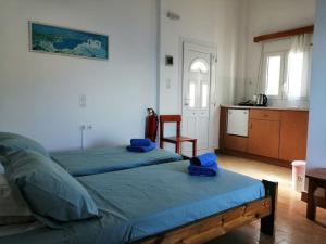 Postel nebo postele na pokoji v ubytování RODON PANDELI APARTMENT in Spilia Leros