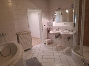 Koupelna v ubytování Ferienwohnung Großdobritz