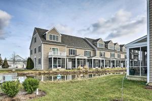 an exterior view of a large house at Rehoboth Beach Vacation Rental with Porch! in Rehoboth Beach