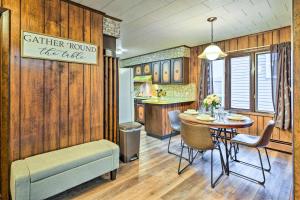 a kitchen and dining room with a table and chairs at Salamanca Home about 9 Mi to Holiday Valley Resort in Salamanca