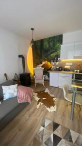 Kuchyň nebo kuchyňský kout v ubytování Manland Vendégház Lillafüred
