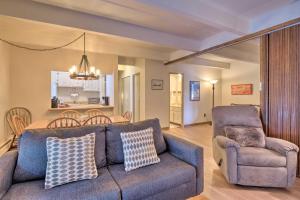 a living room with a couch and a chair at 1 Mi to Dillon Reservoir Condo Retreat in Frisco! in Frisco