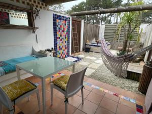 Μπαλκόνι ή βεράντα στο B&B Les 4 Mondes