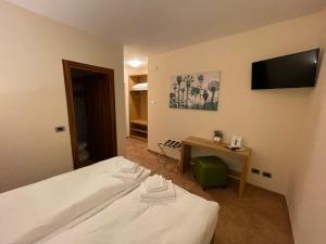 TV a/nebo společenská místnost v ubytování Hotel Trieste