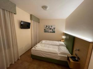Postel nebo postele na pokoji v ubytování Hotel Trieste