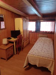 TV a/nebo společenská místnost v ubytování Oberthaler Hotel