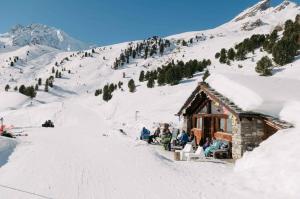 Το Le Panorama - Appartement 54 à Arolla face aux montagnes à 150m des pistes τον χειμώνα