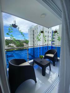 Výhled na bazén z ubytování Verde Bonavita Luxury II nebo okolí