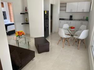 Kuchyň nebo kuchyňský kout v ubytování Acogedor Apartaestudio + 3 fotografie