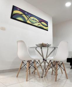 Posezení v ubytování Acogedor Apartaestudio