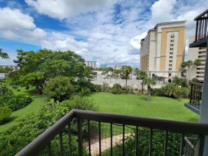 a balcony with a view of a park at 3407 Luxury option for your visit in Orlando