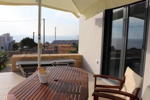 Balkon lub taras w obiekcie Triopetra View 1